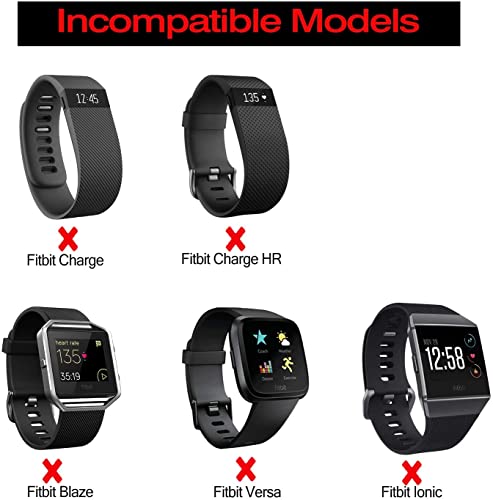 Image of Zitel Ankle Band Compatible with Fitbit Charge 2 /3 /4 /5, Luxe, Inspire /HR /2, Alta /HR /Flex /2, for Garmin Vivosport, Vivofit 2 /3 /4, Ankle Strap for Men and Women - Black