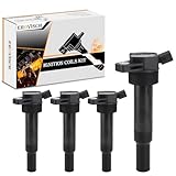 UF651 OEM Ignition Coil Packs Set of 4 - Compatible with Hyundai Elantra Tucson Kia Forte Soul 2011 2012 2013 2014 2015 2016 2017 2018 2019 - L4 1.8L 2.0L Engine - Replaces # 27300-2E000 C898 GN10633