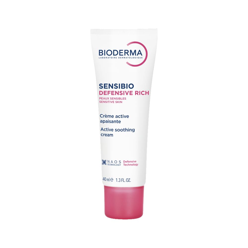 Bioderma Sensibio Defensive Rich Active Anti-Pollution Cream - Hydration/Moisturisation 12h Nutrition, 40ml