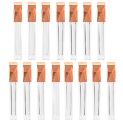 Healvian 15���� ��̃��b�v�O���X�`���[�u 5ml �l�ߑւ��\�ȃ��b�v�N���[���e�� �O�p�`���[�Y�S�[���h�L���b�v�t ���e�A�N�Z�T���[