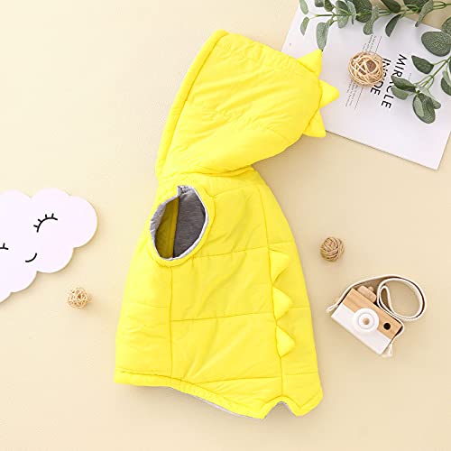 Toddler Kids Baby Girls Boys Dinosaur Sleeveless Hoodie Vest Jacket Coat Fall Winter Waistcoat Warm Outwear3