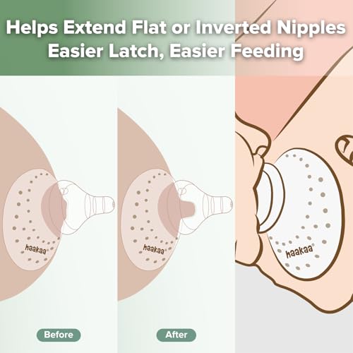 Image of haakaa Silicone Nipple Shield for Breastfeeding with Case, 1 Pack