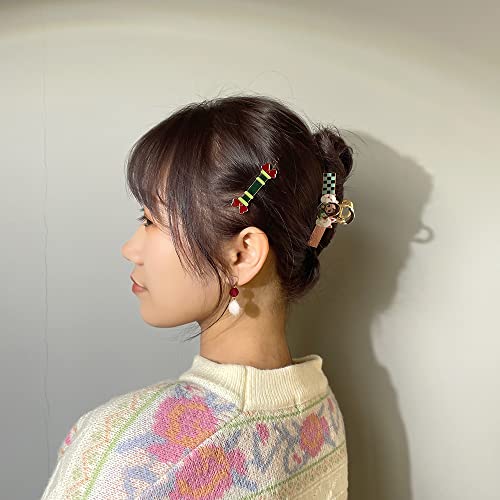 4Pcs Anime Demon Slaye Hair Clips Classic Cosplay Kamado Tanjirou/Nezuko Hair Pins Gifts For Women Girl Hair Jewelry Accessories (Demon Slaye Hair Clips 324-1) #TOP3