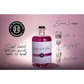 Buy Raspberry & Pear Handmade Gin Liqueur 70cl – Premium Craft Pink Gin with 20% ABV