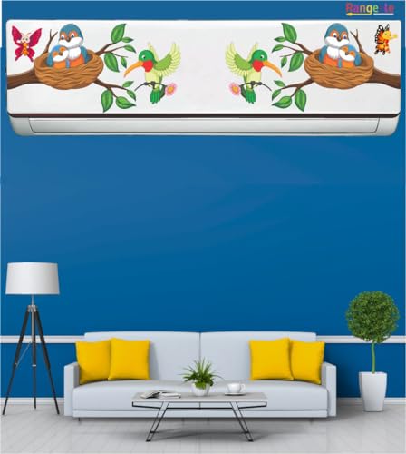 Image of ' Nature Multi Birds'' AC Sticker (96.5 cm x30 cmx 24 cm)