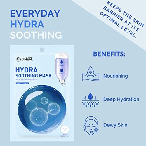 Mediheal Daily Essential Masks 12 Pack (3 Types X 4 Each) Soothing, Hydrating, Firming #TOP1