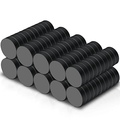 Min Ci 100Pack Magnets For Crafts, 18 X 5Mm Black Circle Ceramic Industrial Magnets, Small Round Disc Crafts Magnets, For Diy Refrigerator Science Projects Whiteboard School, Strong Ferrite Magnets #TOP26