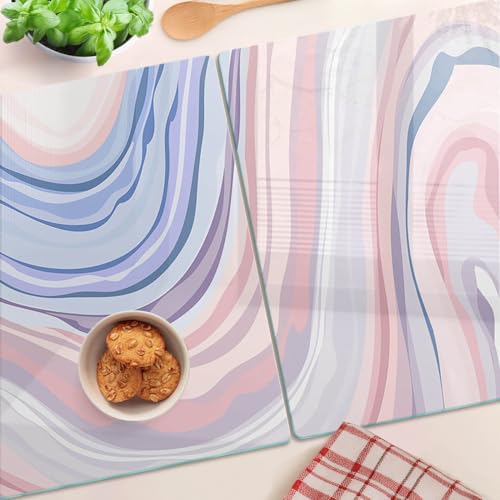 Planche à découper en verre trempé 2x40x52 cm pour cuisine moderne - 5