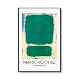 抽象マーク・ロスコ有名な展示ポスターキャンバス絵画プリントファミリーフレームレス装飾キャンバス絵画A3 40x50cm