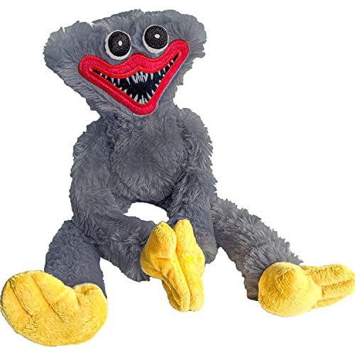 40 In Huggy Wuggy Kuscheltier Poppy Playtime Plüschtier Kissy Missy Gruseliges und Lustiges Monster Horror Mohn Spielzeit Groß Cartoon Gefüllte für Geburtstag Kinder und Plüschpuppenfans 100cm (Grau) Cover