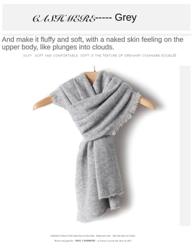 100% Cashmere Scarf for Women and Men Autumn Winter, Luxury Lightweight Soft Warm Cashmere Wrap Scarf3