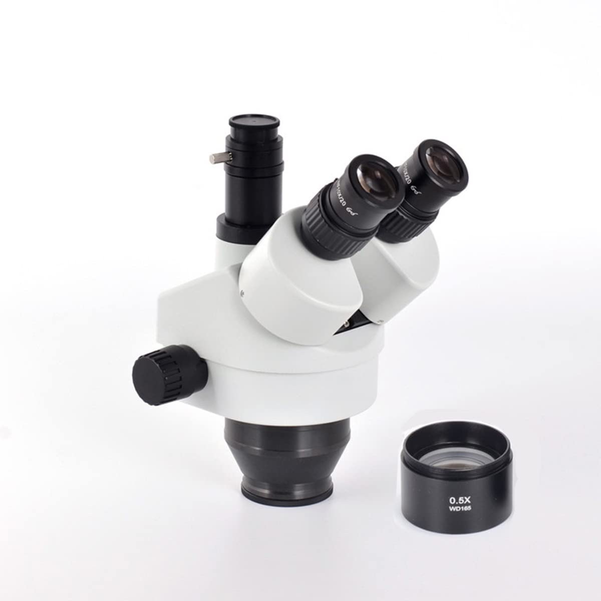 Mikroskop-Zubehör-Set, 3,5 x 45 x simulfokales Trinokular-Mikroskop-Set mit WF10 x/20 Okular-Objektträgern (with 0.5X Barlow)