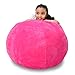 ddmy import inc Stuffed Animal Storage Bean Bag Pink Extra Large 38 Inch Size Extra Soft Perfect Storage Solution for Kids Stuffed Animals Toys Or Household Supplies Kids Organizer