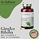 Dr. Oldhaver Gingko Biloba + Vitamine (120 Kapseln) - Hochwertiger Gingkoextrakt mit Vitamin C, B1, B2, B6, B12, Folsäure, Für bessere Durchblutung und Konzentration