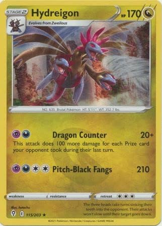 Hydreigon - 115/203 - Holo Rare - Sword & Shield - Evolving Skies