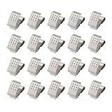 JianLing 20PCS Battery Clip Contact Spring Clip AA Battery Clip Negative Terminal 12mm Silver Metal Stamping Parts for Lamps and Small Electric Toys