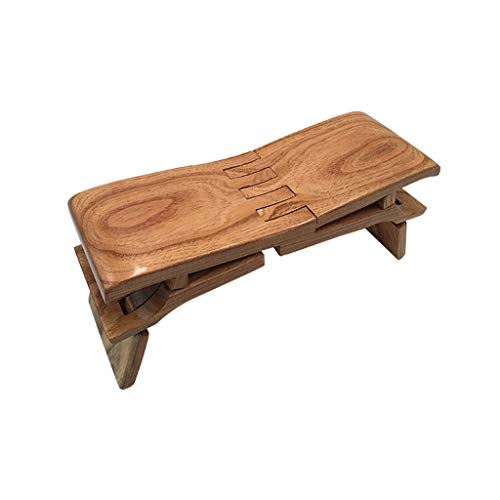 Wood Portable Fold Stools for Kitchen Counter Home Bar Decor 5 Choices 33×20×22CM (Color : A, Size : 30×10.5×12CM)