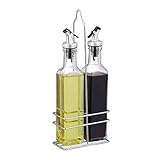 Für Küche: Öl- und Essigspender für Olivenöl, Vinaigrette, Sojasauce uvm. - Essig-Öl-Set zum Kochen