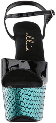 Ellie Shoes Women's 709-marina Platform Sandal, Turquoise, 7 M US | Image 1