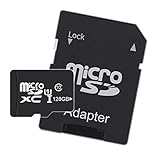 【Hochgeschwindigkeits】 128 gb Micro SD Karte UHS-1 U1 ---schnelle Geschwindigkeit beim Lesen und Schreiben mit 95 MB / s - Klasse 10 --- Machen Sie Fotos und nehmen Sie Videos mit Full HD und 4K-Auflösung auf