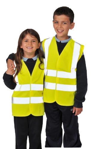 Portwest Gilet Hi-Vis Enfants, Couleur: Jaune, Taille: S, JN14YERS