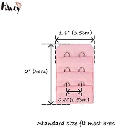 Haley Party Bra Extender 2 Hook Bra Strap Extender Bra Extensions (4 Pcs-Pack)