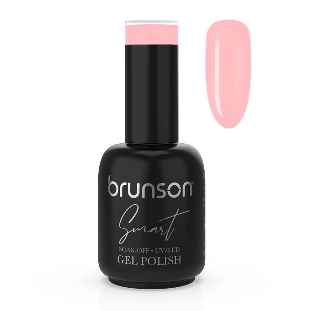 Brunson Smart Gel Nail Polish Soak Off Nail Gel polish UV/LED Lamp Gel Nail Polish Soak Off UV LED Long Lasting Nail Gel Manicure Curing Art DIY Home High Shine Gel Nail Polish Set Manicure Gel BSM060