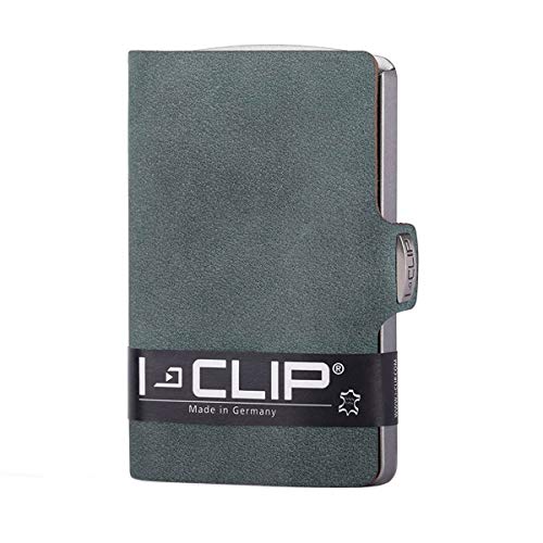 I-CLIP Original Funda para Tarjetas de crédito con Clip para Dinero - Piel Lisa - Cartera Fina - Cartera de Piel - Cartera Premium - Funda para Tarjetas - Soft Touch Ópale