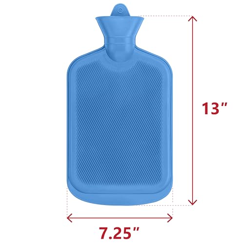 SteadMax 2 Pack Natural Rubber Hot Water Bottles