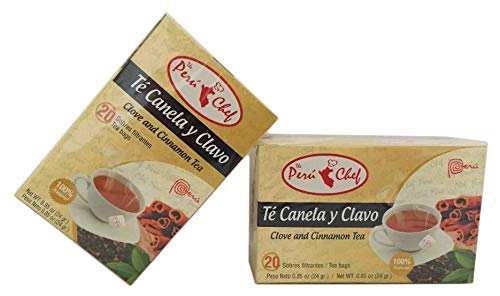 2 Cajas Clavo de Canela Té Digestivo/Te de Canela y Clavo