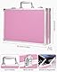 SOBEAU 144-teilig Malset, Malkoffer Kunstset, Zeichenstifte Professionell Set mit Buntstifte, Wasserfarben, Ölpastellfarbe, Farben und Kohlebleistiften, Geschenk für Kinder und Erwachsene, Rosa