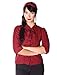 Produktbild SugarShock Damen Schluppenbluse Aharia Gingham Bluse, Größe:S, Farbe:schwarz rot