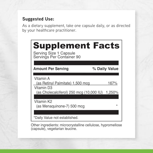 DAVINCI Labs ADK 10, Supports Bone, Heart & Immune Health,* 90 Capsules - image 6