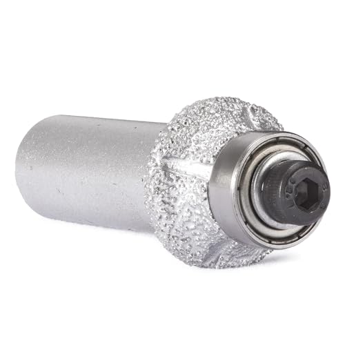 ILOVETOOL Head 1/8 Roundover Router Bit bullnose tile router bits 1/2 shank Profile edge bit for Granite Marble Stones