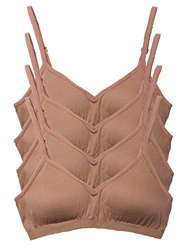 Image of Kalon Women's 4 Pack Demi Padded Bralette Wireless Comfortable Bra