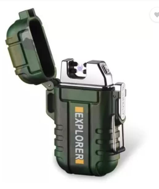 WBD Dual Arc Lighter Premium Dual Arc Lighter - The Waterproof and USB Chargeable Dual Arc Lighter is The Newest advancement in Lighter Technology Cigarette Lighter (Green)-image-20