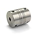 Ruland PSMR32-11-11-SS 303 Stainless Steel Beam Coupling, 4-Beam Set Screw Style, 11 mm x 11 mm Bores, 31.8 mm OD, 38.1 mm Length