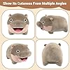 40cm/16inch Moo Deng Plush, Large Hippo Plush, Hippo Stuffed Animal, Ideal Gift for Boys and Girls,Suitable for Fans Christmas Birthday (16 inch) #3