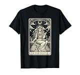 Cannabis Weed Smoking 420 The High Priestess Tarot Card T-Shirt