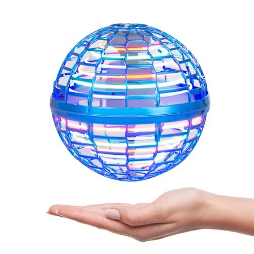 Flying Orb Ball【2023 Upgraded】 Boomerang Hover Ball, Cosmic Globe Flying Ball Toys, Hand Controlled Hover Orb Floating Ball, Cool Toys for Boys Age 6 7 8 9 10 12+ Year Old Boys Girls Gifts, Blue