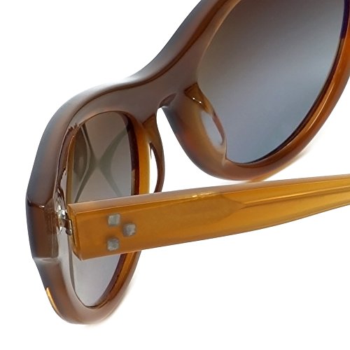 Reptile Designer Polarized Sunglasses Stiletto in Brown-Fade with Grey-Gradient Lens4