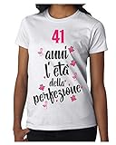 Photo Gallery bubbleshirt tshirt maglietta compleanno donna 41 anni l età della perfezione - idea regalo compleanno Photo Gallery bubbleshirt tshirt maglietta compleanno donna 41 anni l età della perfezione - idea regalo compleanno