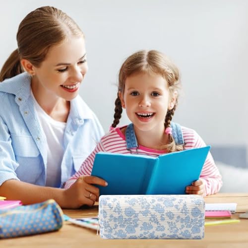 Image of Pencil Case Lightweight Aesthetic Pen Case Office College School Storage Bag Pouch Holder Box Organizer Makeup Pouch Cosmetic Bag for Girls Boys Kids (Flowers-Plum blossom)
