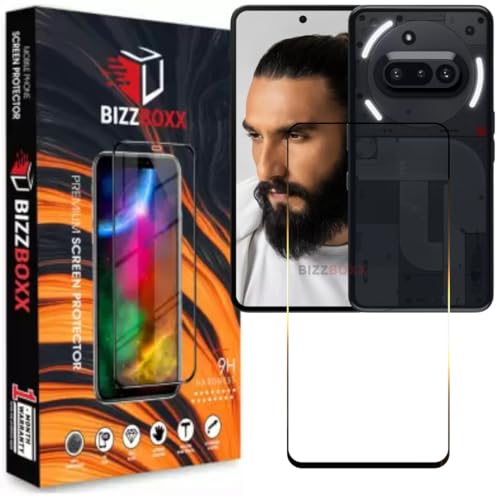 Image of Compatible With Nothing Phone 3a Tempered Glass Screen Protector Guard Fingerprint Working - High Definition, Easy Install, Anti-Fingerprint Screen Guard (Phone 3A - 6.77 inch) - Pack of 1
