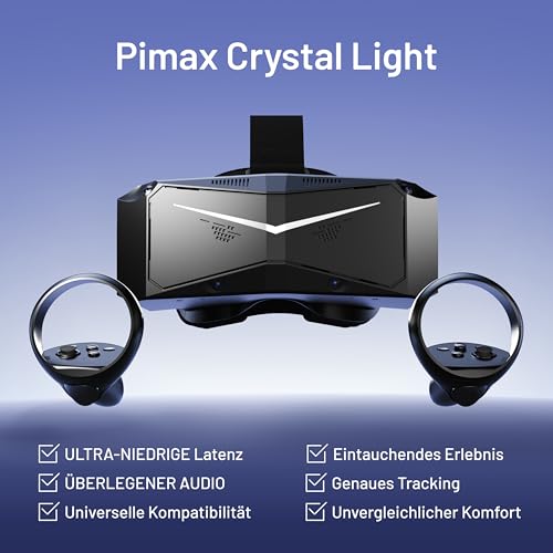 Pimax Crystal Light Partial Payment Version - High Clarity PC VR Headset with 8K Resolution & 120Hz - For SteamVR Games, Flight & Racing Simulators - Controllers Included - Image 3