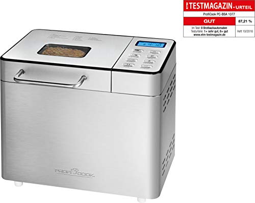 Preisvergleich Produktbild Profi Cook PC-BBA 1077 Brotbackautomat, Edelstahl, Silber