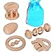 Jouet musical bebe maracas bois hochet Montessori - jouet bébé 3 mois écologique pour préhension et dentition jouet eveil bebe à secouer. Jouet instrument musique bebe Cadeau de naissance