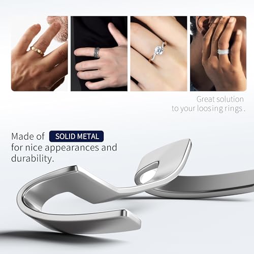12 Pack Filled Metal Ring Guard,Invisible Ring Size Adjuster Set for Loose Rings,Ring Guard,Ring Sizer,Fit for Men and Women Rings,Golden+Silver - Thumbnail 6