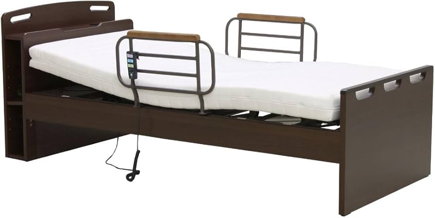 Amazon.co.jp: 電動ベッド 介護ベッド 国産マットレス付き バック
