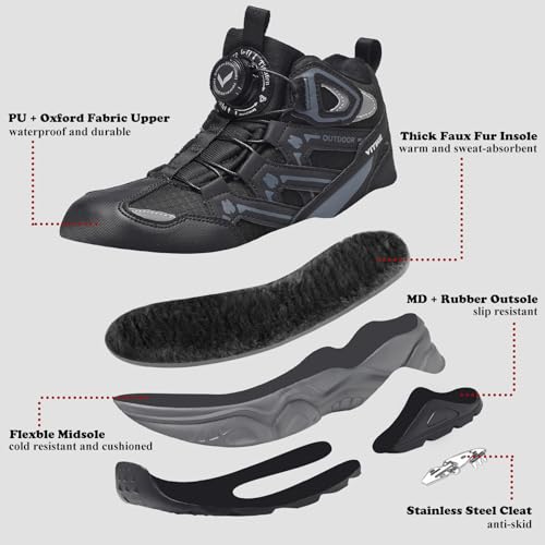 Kids Snow Boots Boys Girls Winter Shoes Warm Waterproof Slip Resistant Outdoor Hiking Walking Boot2